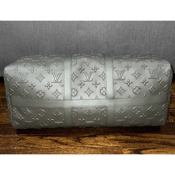 Louis Vuitton Keepall Bandouliere 50 Monogram Seal Wax Duffle Weekend Travel Bag - Picture 12 of 12